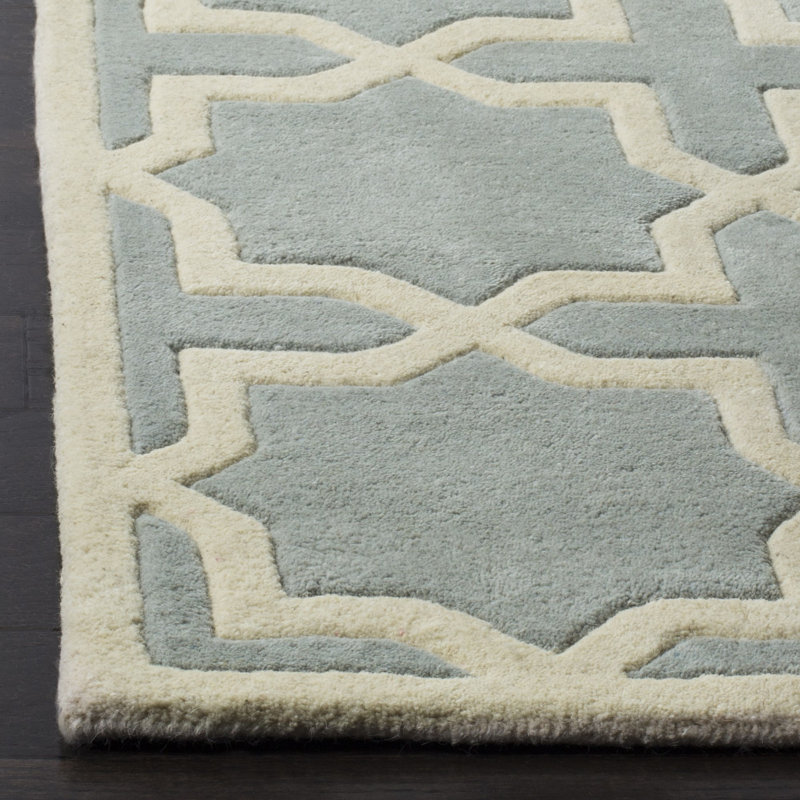 Paddy Hand Tufted Wool Geometric Rug, Runner 2'3" x 9'