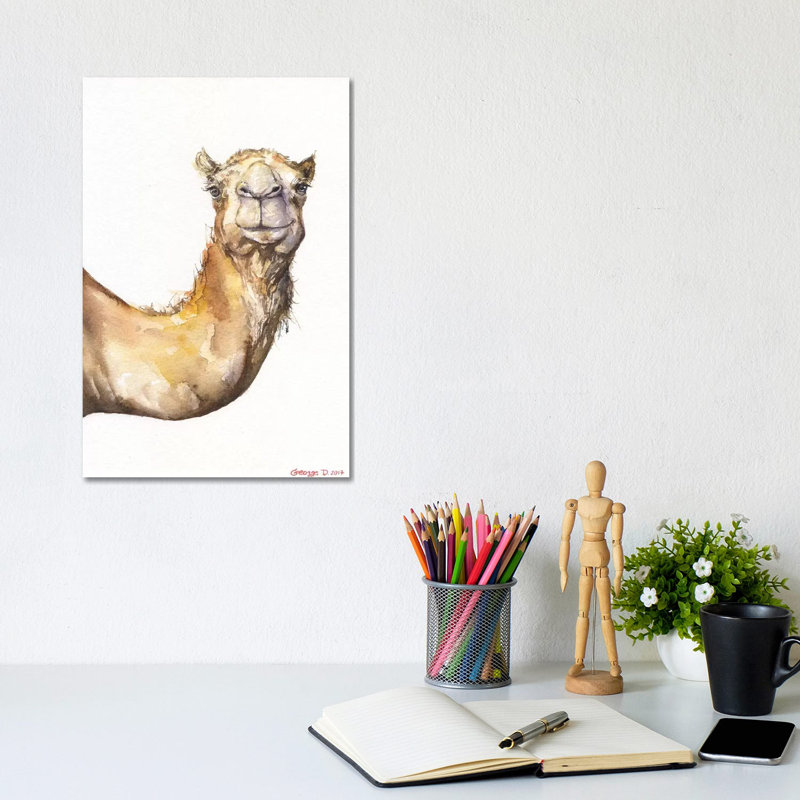 Camel by George Dyachenko - Wrapped Canvas Print, 20.32 cm H x 30.48 cm W