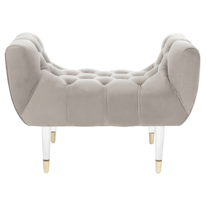 Broomvane Upholstered Bench, Pale Taupe