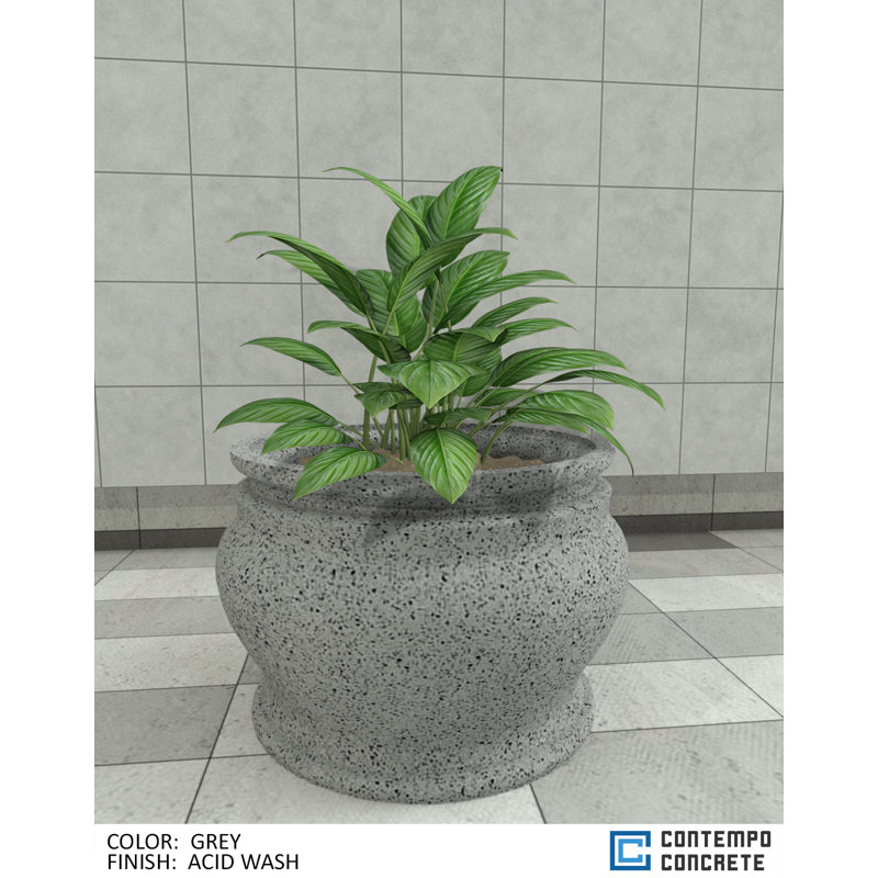 Hazel Planter, Acid Wash Gray