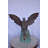 Dragon Standing on Rock Bronze Outdoor Statue, Ricky Stunning Garden Decor Fountain, 23"Lx18"Wx23"H
