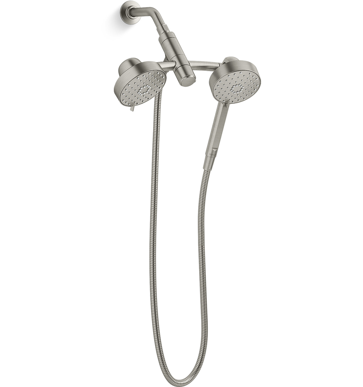 Awaken 1.75 GPM 2-in-1 Shower Combo Kit, Vibrant Brushed Nickel