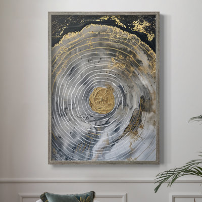 Série ABSTRACT CCxxviii, reproduction encadrée - bois massif