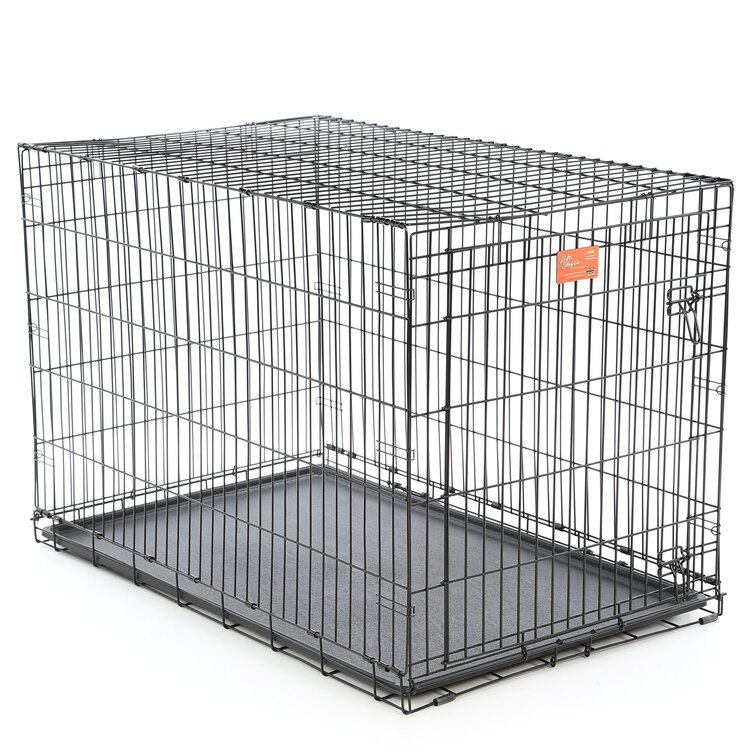 MidWest Homes For Pets Double Door Folding Metal Dog Crate Medium