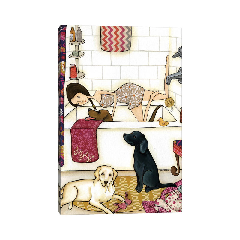 «Live Laugh Labs» par Jamie Morath, impression sur toile tendue, H 18 po x l 12 po x 1,5 po