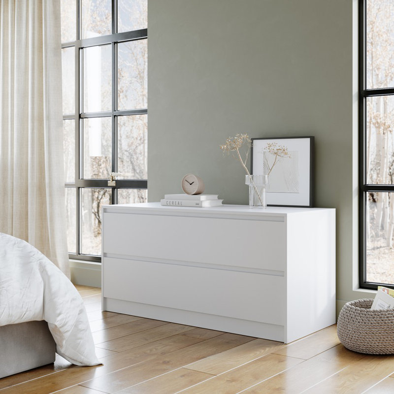 Rectangle Accent Chest, White