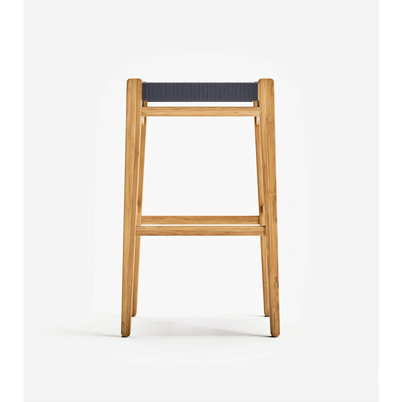 Tabouret de bar sans dossier Chontales, 30", Gris anthracite