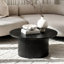 Solid Coffee Table Side Table Set-44077341