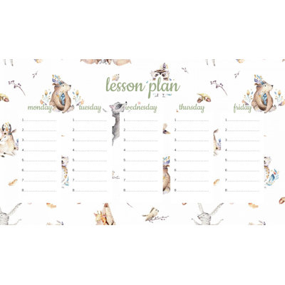Magnetic Lesson Plan Boho Animals