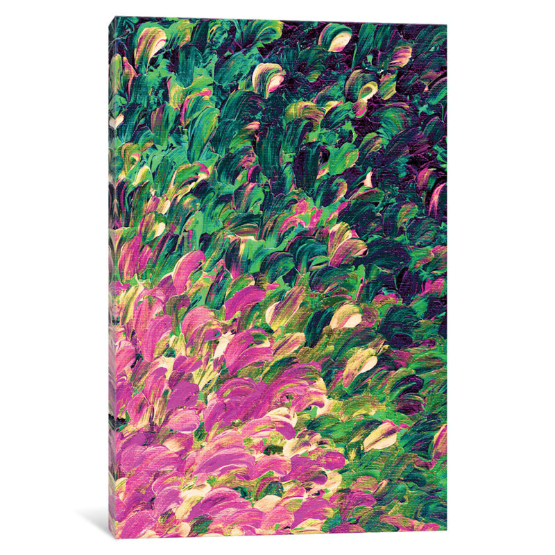 Suivre l’actuelle, reproduction d’art sur toile tendue, H 40 po x L 60 po x P 1,5 po, Pas de tapis, Toile tendue