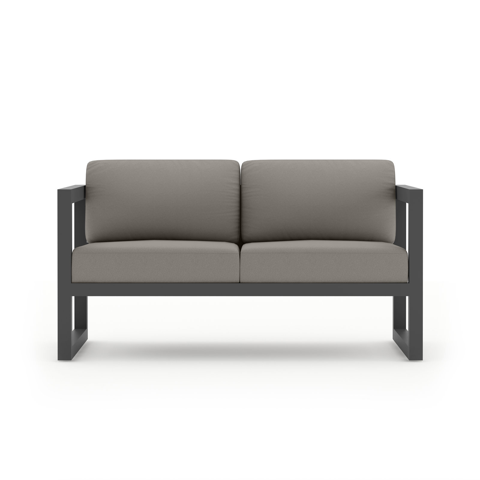 Smith 6-Person Sunbrella® Patio Seating Group, Canvas Charcoal Sunbrella® Canvas, Slate