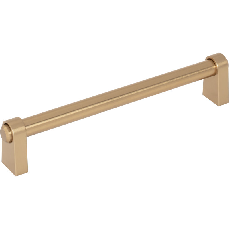 Lawrence 5 1/16" Center To Center Bar Pull, 6 5/16" Center To Center, Honey Bronze