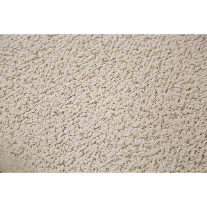 Canapé contemporain l 83 po, blanc cassé, Blanc cassé / blanc