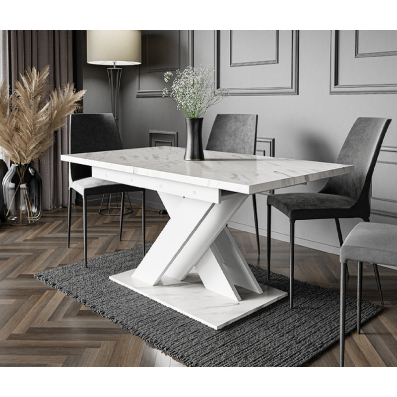 Extendable Dining Table, Black