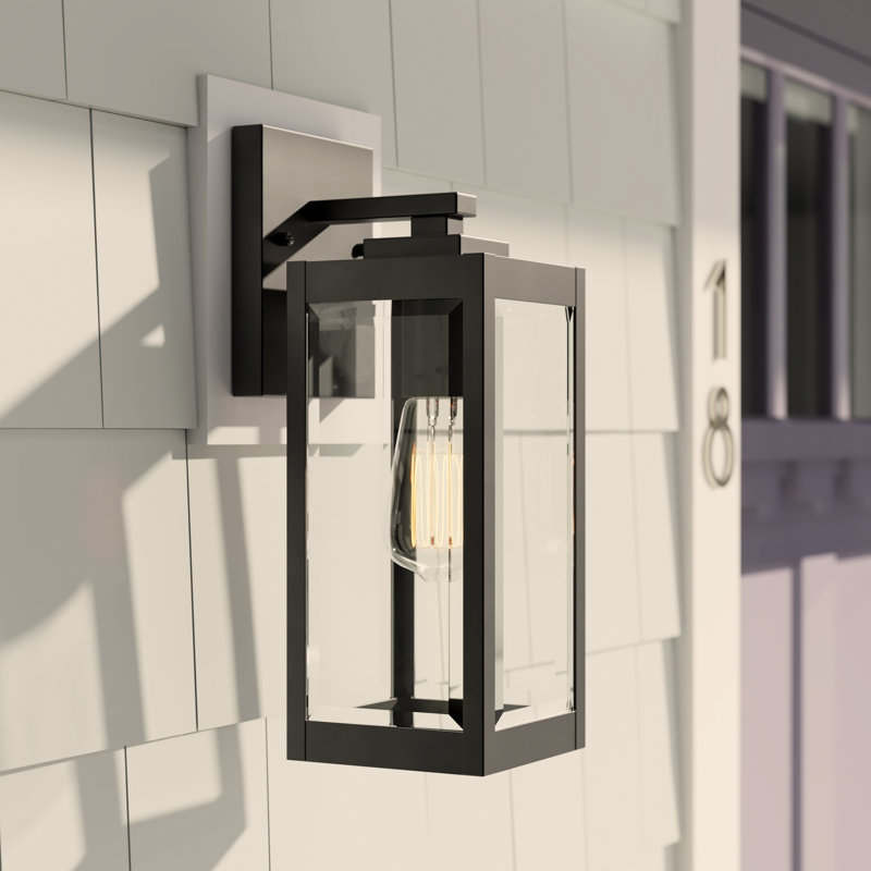 Ainsworth Dimmable Outdoor Wall Lantern, 14.25" H x 5" W x 6.5" D