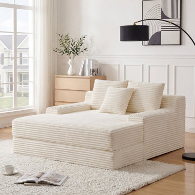Jocelyn 59”Upholstered Chaise Lounge by Ebern Designs