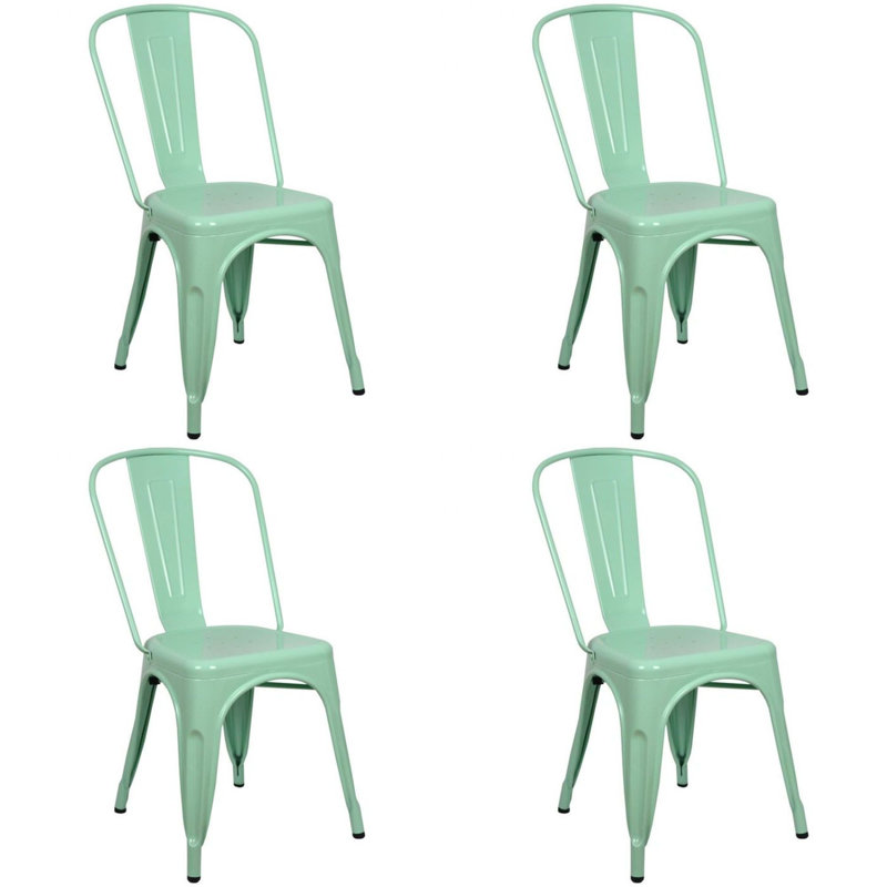 Chaise de patio empilable Hakana, Menthe verte