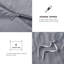 Ensemble de literie en polyester gris durable de style contemporain pour le confort de la maison