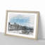 Skyline of Pittsburgh Pennsylvania in Abstract - Picture Frame Graphic Art Print-55739658-55739661