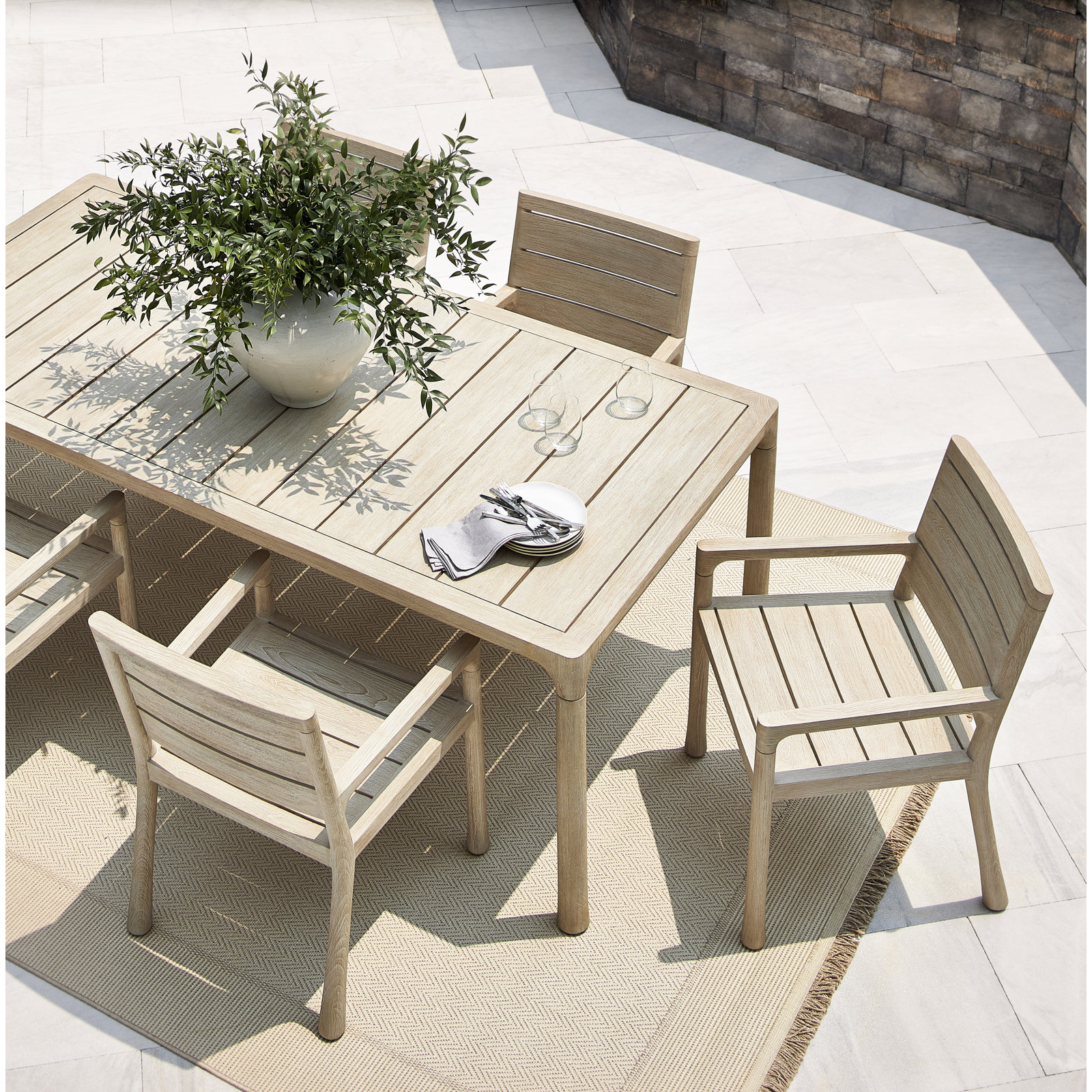 Marco Teak Outdoor Dining Armchair