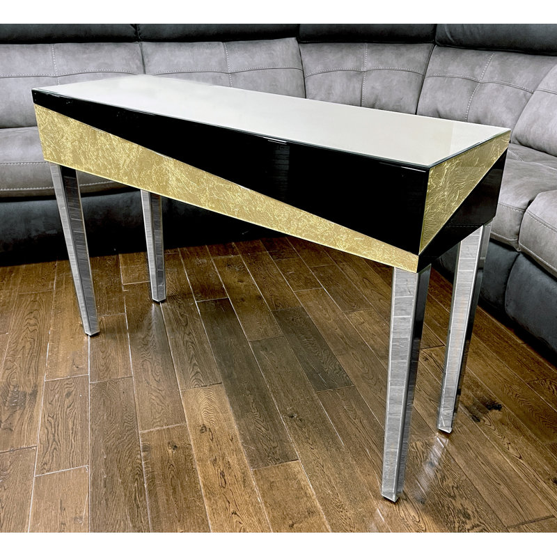 Emmanuelle 120cm Glass Console Table