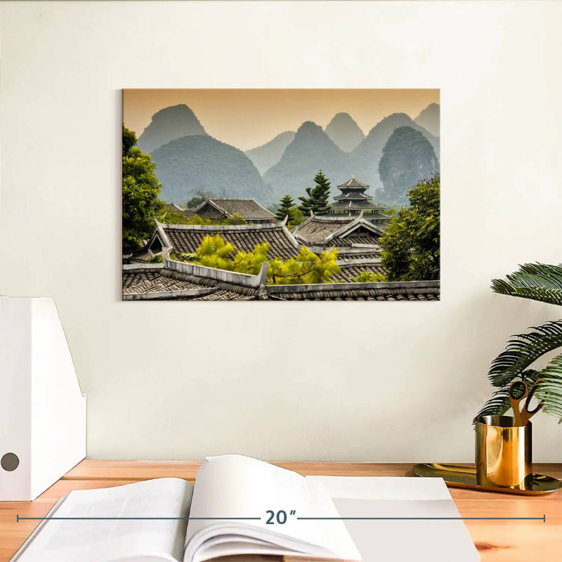 Temple bouddhiste chinois Adella, H 8 po x l 12 po