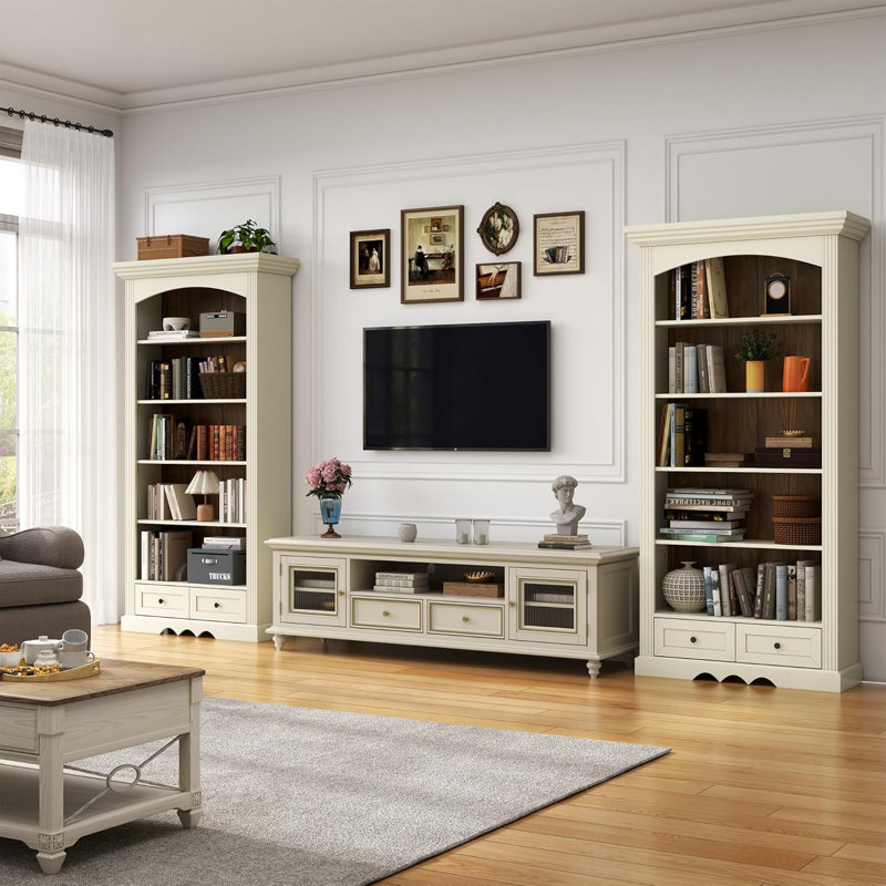 70.8'' Tall Arched Bookcase