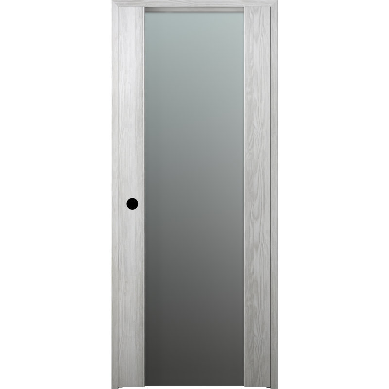 Porte standard en verre Avon, Urbain foncé, 31,75 po x 79,37 po, Droite