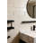 Metro Cubes 2 in. x 8 in. Textured Glass Straight Edge Subway Decorative Kitchen & Bathroom Wall Tile-40470154