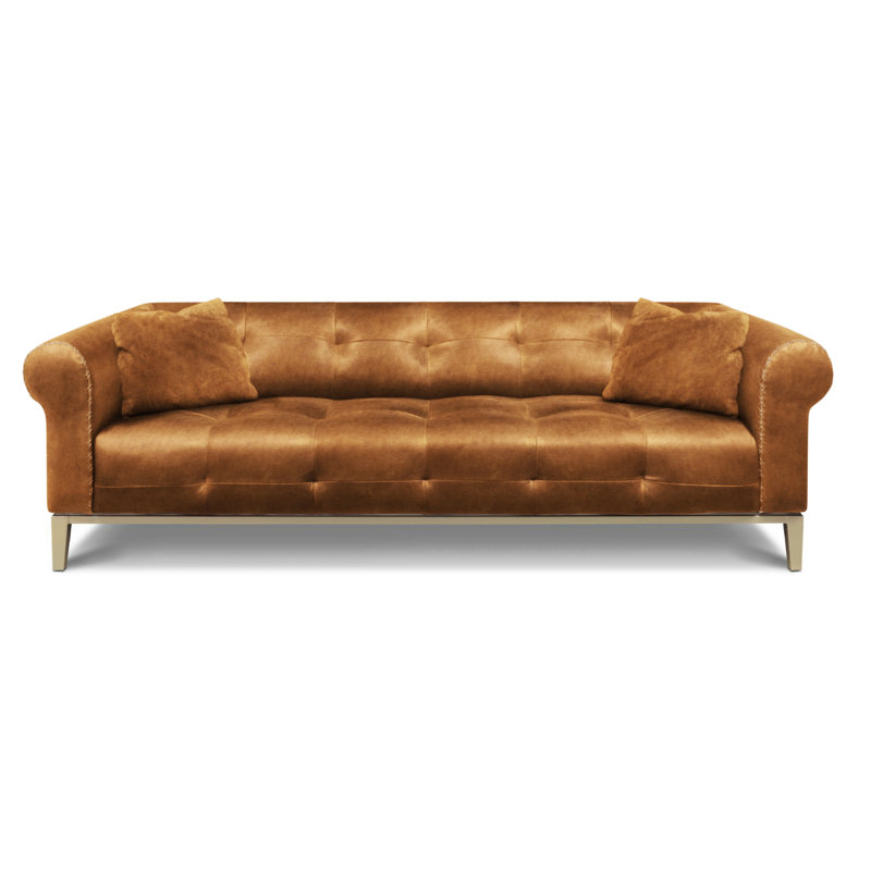 Sloanestreet Sofa, Ashen Green (Open Range), Satin Dark Bronze
