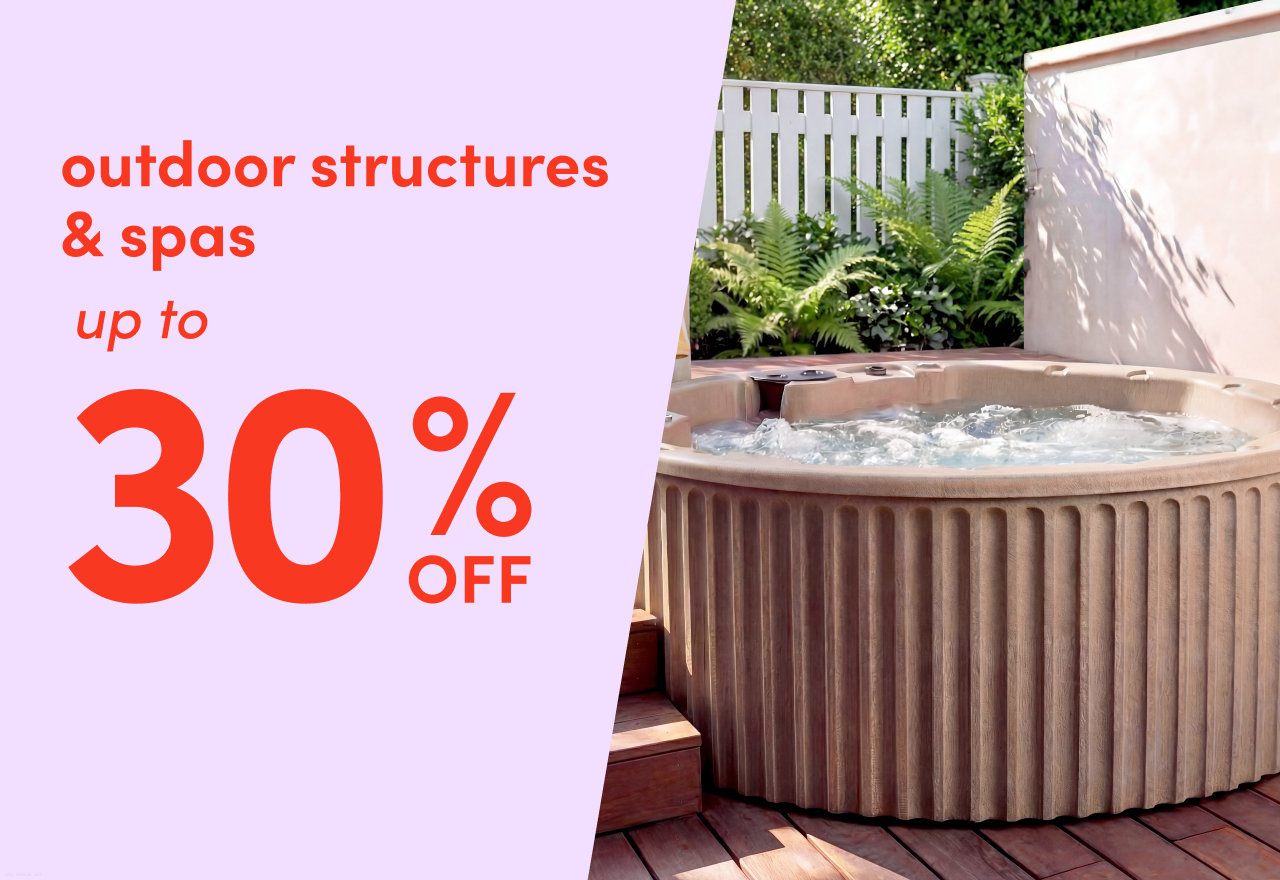 outdoor structures & spas clearance