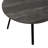 Harry Dining Table, 47 Inch Round Laminate Top, Black Metal Base-111235018