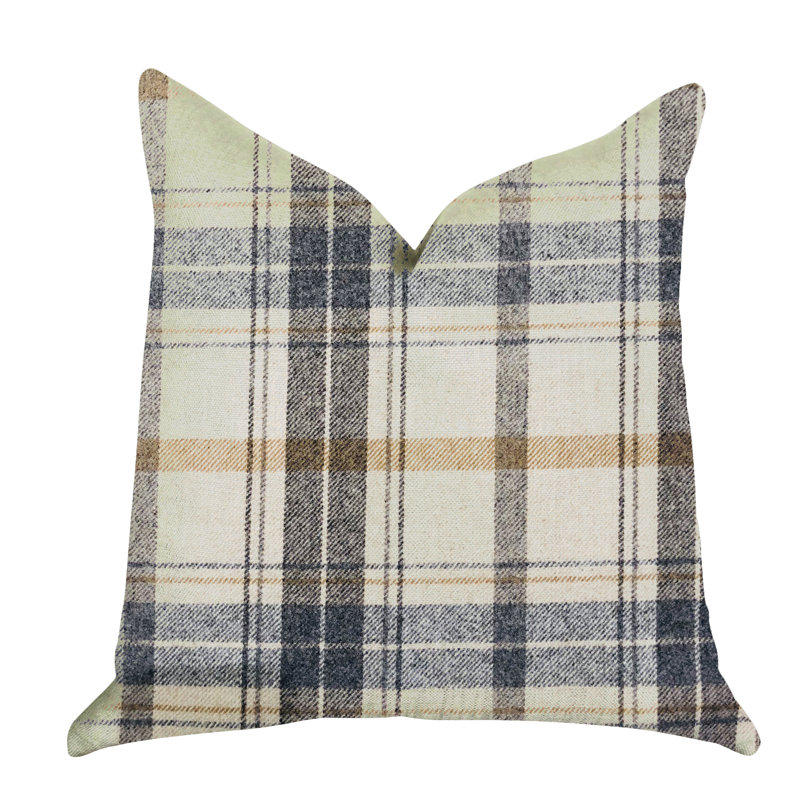 Coussin de luxe à carreaux rendezvous, 26 po x 26 po, Oreiller européen