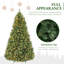 Arbre de Noël artificiel 7,5 pi avec 450 lumières DEL blanc chaud et 1450 pointes articulées-1930731877
