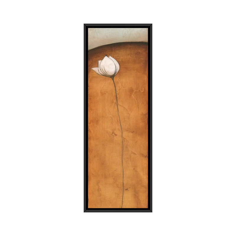 « debout tall i », reproduction d’impression sur toile tendue, H 36 po x l 12 po x P 1,5 po, Papier avec cadre noir