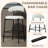Rosibel Bar Table Set, Tempered Glass Round Dining Table And Height Bar Stools-2016329779-2017218875