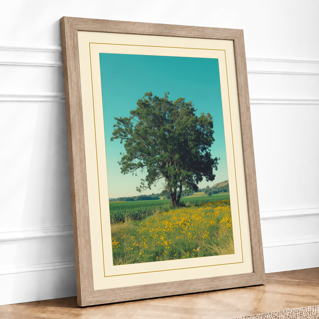 Pastoral Meadow Rustic - Framed Print
