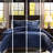 Navy Blue Comforter For - Soft Ribbed Top, Solid Bottom, Machine Washable, With 1 And 2 Shams Bed Navy, Fill, , Reverse, Includes &