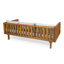 Lit de jour en bois avec coussins d'eau et siège à lattes, l 67,75 x P 32,25 x P 24,00 h, assemblage requis pour le couvre-matelas, requis