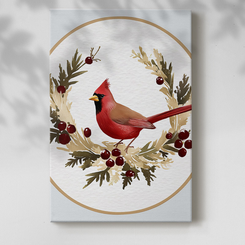 Art des Fêtes de Noël - Toile tendue avec châssis CMXLV III, H 18 po x l 12 po