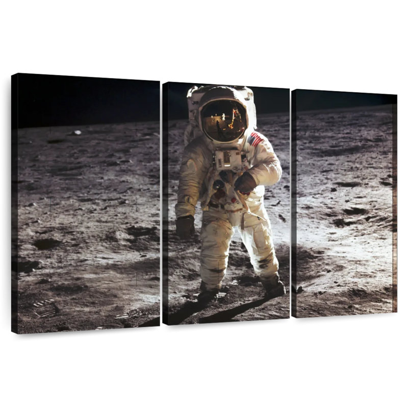 Oberle sur la lune II, H 28 po x l 45 po