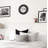 QXA831KRH Modern Wall Clock, Black
