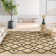 Well-Jute Akita Moroccan Lattice Flat-Weave Black Area Rug