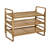 12 Pair Stackable Solid Wood Shoe Rack