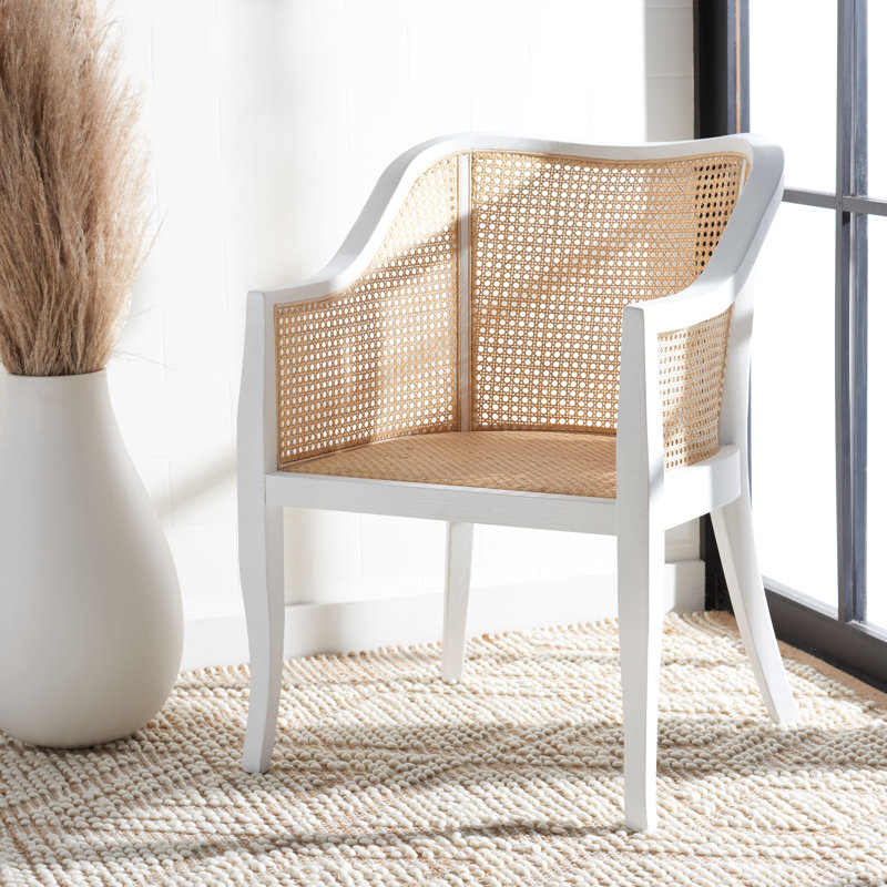 Raoul 16.3'' H Armchair, White/Natural