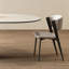 Table de salle à manger en pierre frittée blanche-1865922461