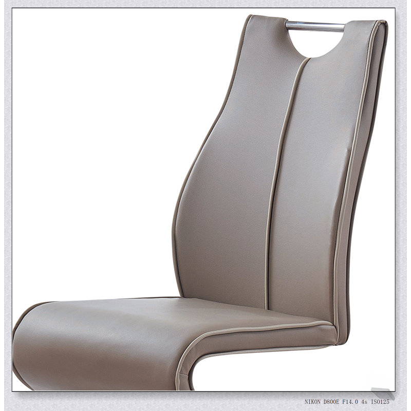 Élégantes chaises de salle à manger à motif zigzag (ensemble de 2), ergonomiques et durables pour les intérieurs modernes