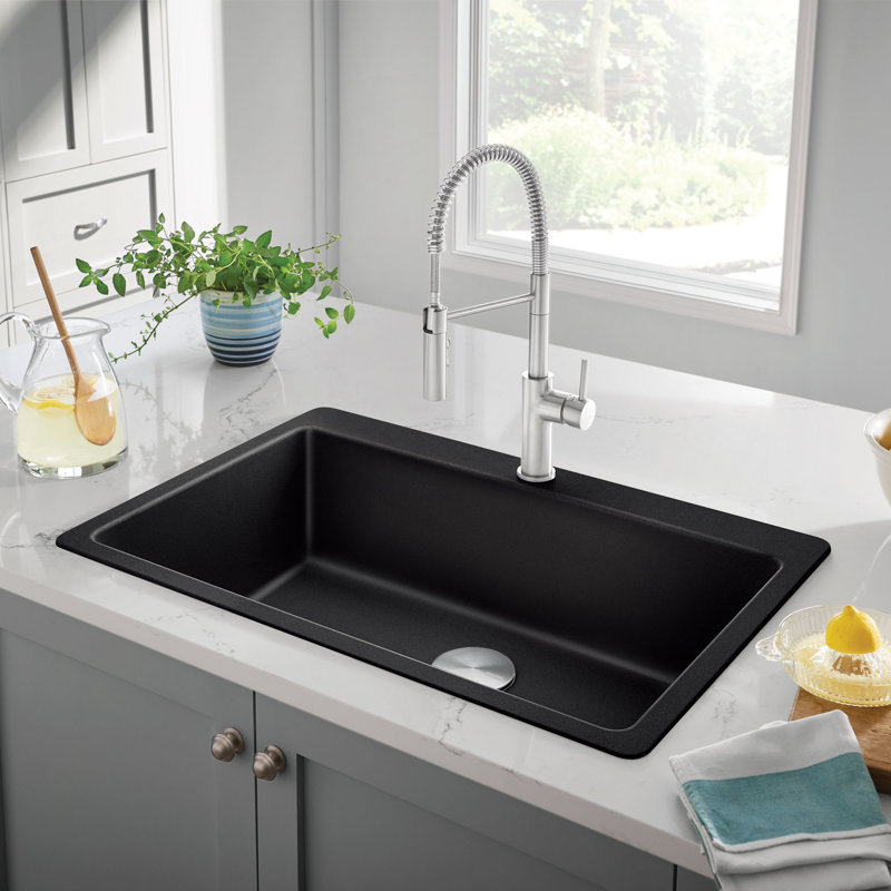 Catris Semi-Pro Pull-Down Dual-Spray Kitchen Faucet - PVD Steel, PVD Steel