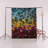 Blue-Red Themed Multi-Colored Crystal Geometric Shape Patterned Creative Modern Decorative Rug-164466943