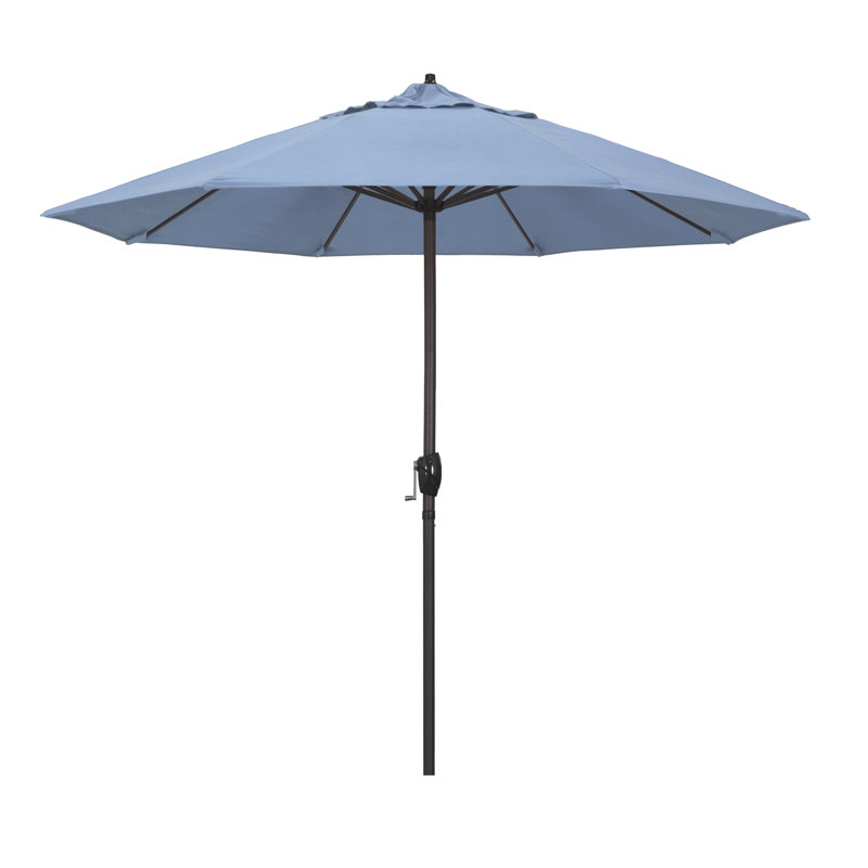 Parasol 9 pi Mira Sunbrella® Mira, Toile toile Sunbrella® bleu ciel